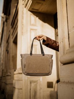 Inc.5 - Womens Taupe Handbag with Detachable Strap