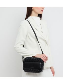 Anne Klein - Black Women Crossbody Sling Bag With Detachable Strap