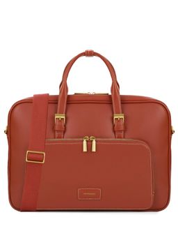 MIRAGGIO - All-Rounder 16 Inch Laptop Bag With Detachable Strap - Rust (L)