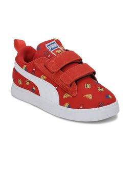 Puma - Suede Light-flex Foodis V Infant Unisex Red Casual Shoes