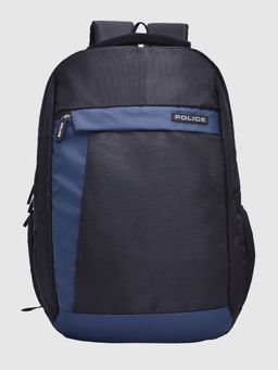 Police - Patchimo Black & Navy Blue Nylon New Trendy Backpack
