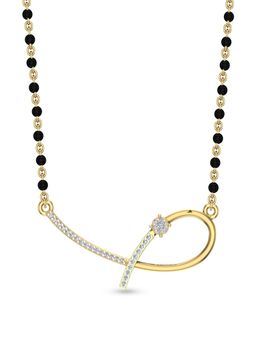 DISHIS - 22k BIS Hallmark Yellow Gold and Diamond Tanmaniya Pendant
