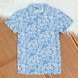 The Lion and the Fish - Flower Print Shirt Blue