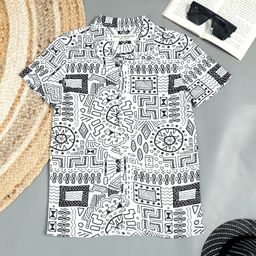 The Lion and the Fish - Printed Shirt White