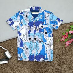 The Lion and the Fish - Blue Printed Shirt