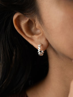 Shaya by CaratLane - 925 Silver Shaya by CaratLane You And Your Happy Squeals Hoop Earrings In