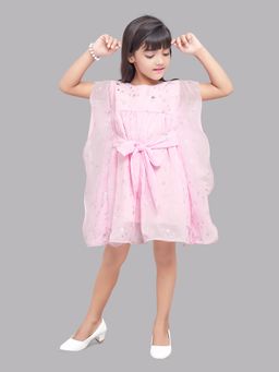 Pink Chick - Kimono Style Star Dress -pink