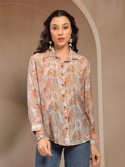 Gipsy - Multi Color Printed Rayon Shirt