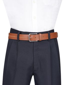 United Colors of Benetton - Mens Leather Paxson Belt - Tan