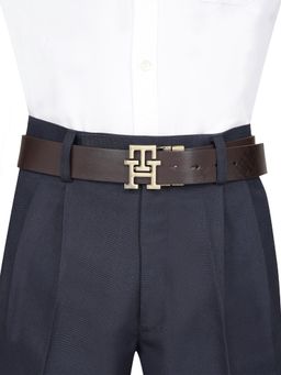 Tommy Hilfiger - Mens Reversible Pursat Belt - Brown & Black
