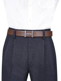 Tommy Hilfiger - Mens Reversible Bulkeley Belt - Brown & Tan