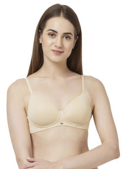 SOIE - Medium Coverage Padded Non-Wired T-Shirt Bra-Nude