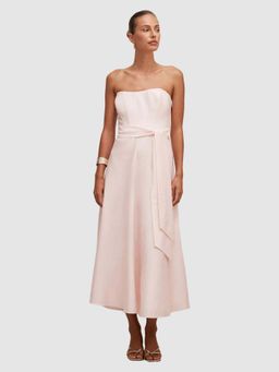 Forever New - Pink Daniella Strapless Midi Dress