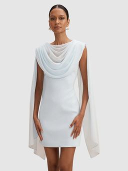 Forever New - Blue Bowie Petite Mini Dress with Shawl