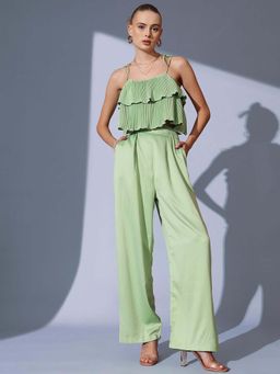 STREET 9 - Green Pleated Co-Ord Set
