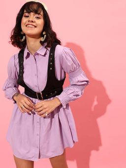 STREET 9 - Lavender Smoked Dress