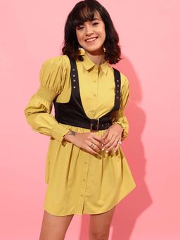 STREET 9 - Yellow Smoked Dress