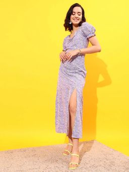 STREET 9 - Lavender Slit Dress