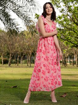 STREET 9 - Peach Maxi Dress