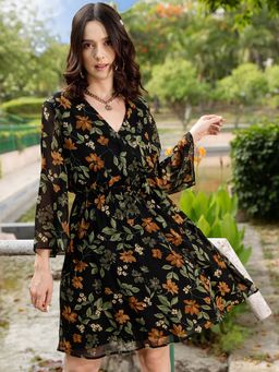 STREET 9 - Black Wrap Dress
