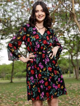 STREET 9 - Multi-Color Wrap Dress