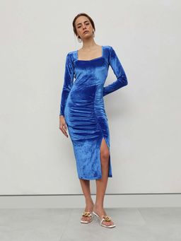 STREET 9 - Blue Slit Dress