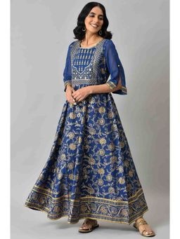 Aurelia - Blue Voil Festive Dress