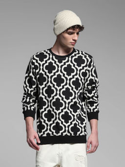 Jack & Jones - Black Regular Fit Pullover Sweater
