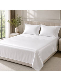 ERBA - White Antalaya Bedsheet Set (King)