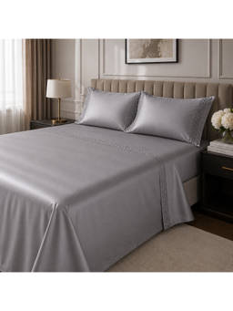 ERBA - Grey Oran Bedsheet Set (King)
