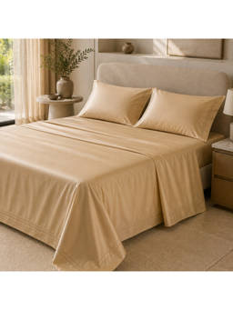 ERBA - Beige Palma Bedsheet Set (King)