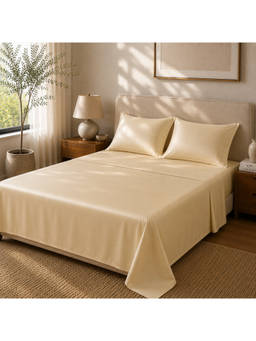 ERBA - Cream Torino Bedsheet Set (King)