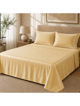 ERBA - Yellow Valletta Bedsheet Set (King)