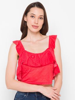 Globus - Red Printed Top