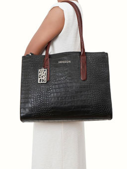 Hidesign - Casino 03 Black Women's Tote Bag - (38.5 X 8 X 29 Cms) (L)