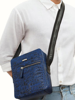 Hidesign - Men Casual Midnight Blue Cross Body Bag (M)