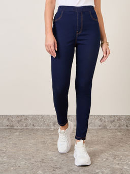 Styli - Navy Blue High Rise Super Skinny Core Jeggings