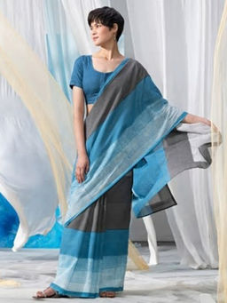 Fabindia - Cotton Hand Block Printed Sari