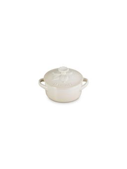 Le Creuset - Classic Petite Casserole- Jardin Relief-250 ml - Meringue