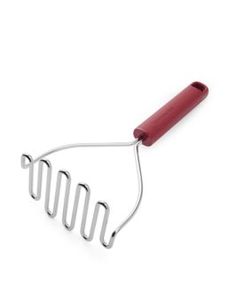 KitchenAid - Premium Stainless Steel Masher - Empire Red, 25.5cms