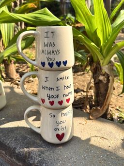 WEAVING HOMES - Couple Coffee Mugs combo (250ml)