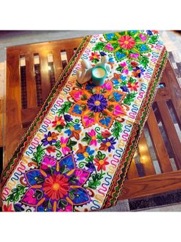 TheYUGO - Kutch Embroidered Table Runner- Salavat (4 Seater)