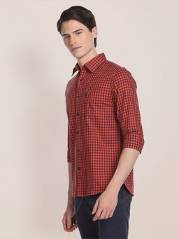 U.S. POLO ASSN. - Gingham Check Twill Casual Shirt