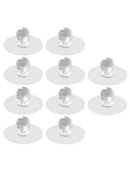 Awestuffs - Self-Adhesive Wall Sticker Hooks (Pack Of 10)