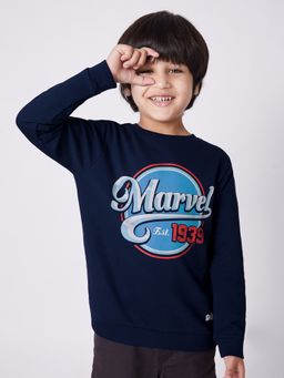 The Souled Store - Marvel Logo Regular Sweatshirt Boys Sweatshirts