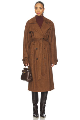 ALL THE WAYS - Milana Faux Suede Coat