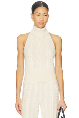 AEXAE - Cashmere Cable Halterneck Top