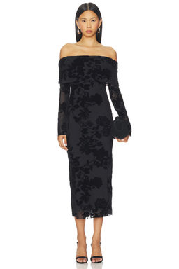 AFRM - Cornelia Flock Mesh Dress