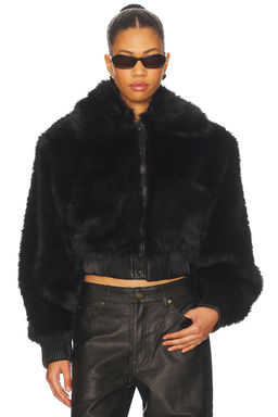 AFRM - Adelaide Faux Fur Bomber Jacket