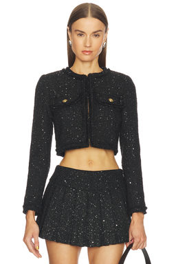 Alice + Olivia - Dumont Tweed Boxy Jacket
